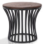 Industrial Elm Wood Side Table GENE