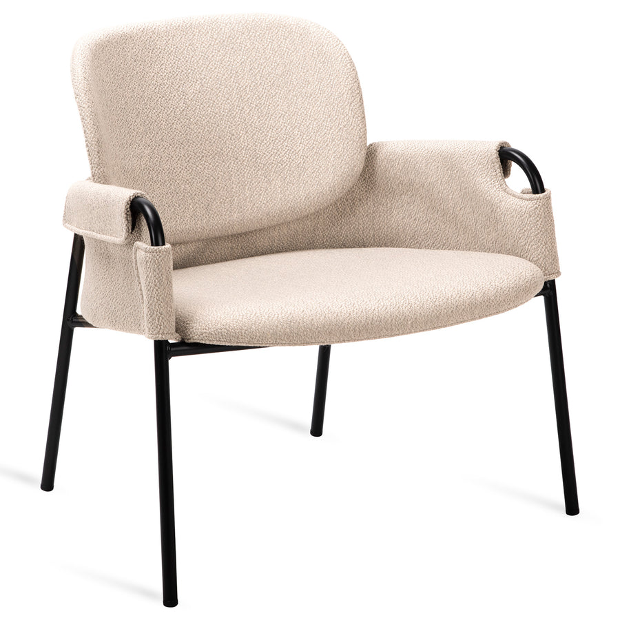 Industrial fabric dining chair clo in white background.