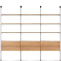 Industrial Oak Wood Wall Mounted Display Shelf SHELFIX