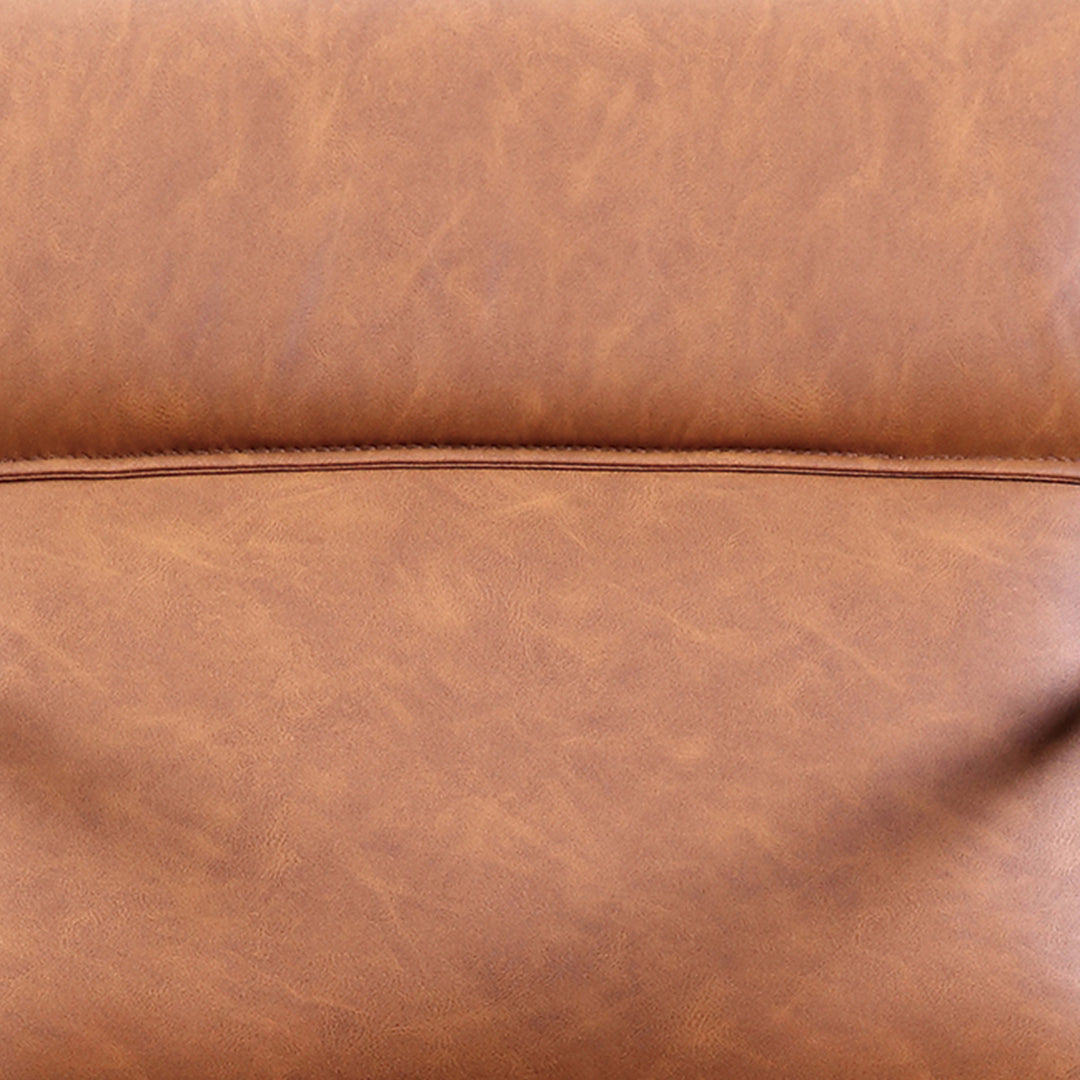 Industrial pu leather 1 seater sofa wind in details.