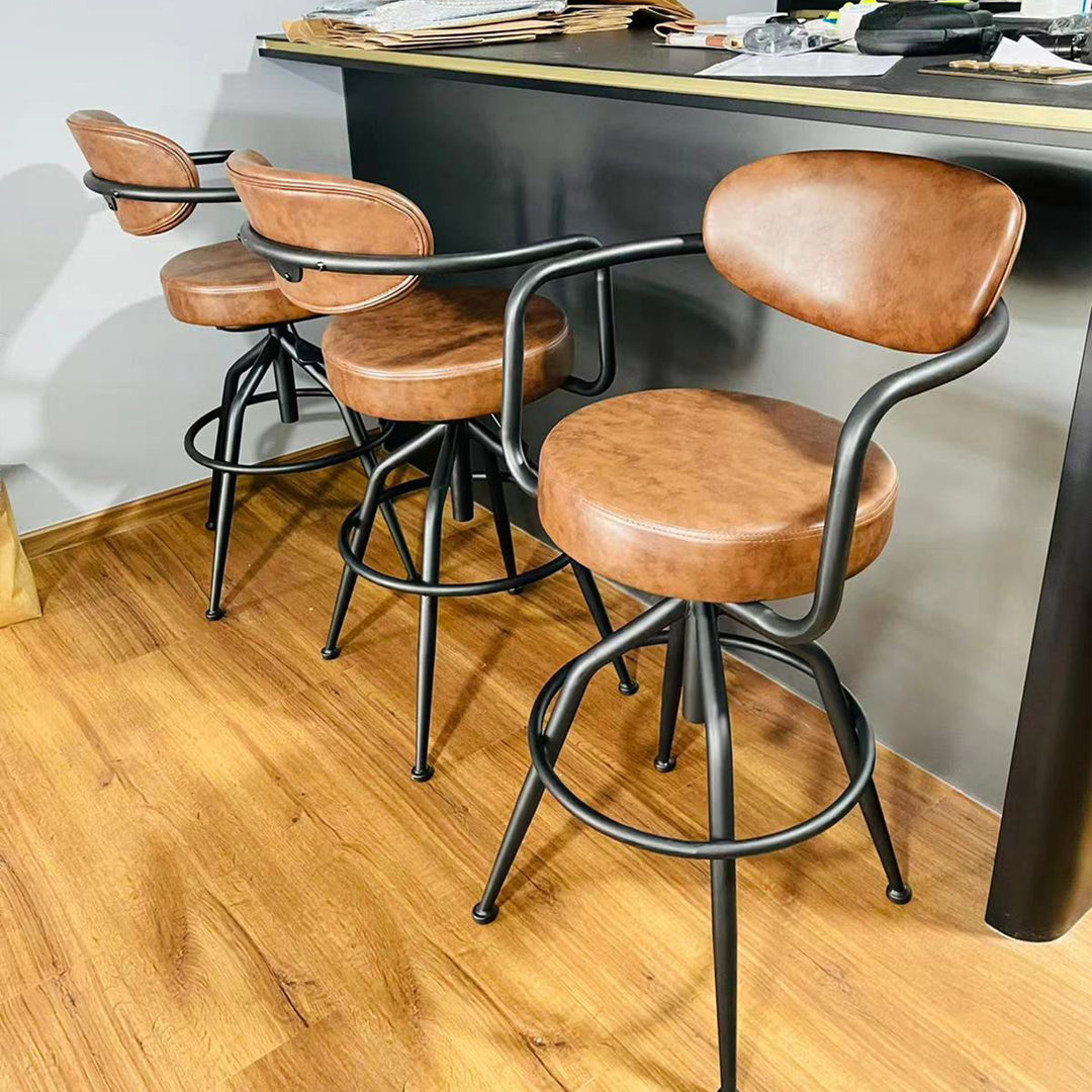 Industrial pu leather bar stool abner environmental situation.