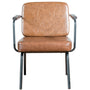 Industrial PU Leather Dining Chair PULLMAN
