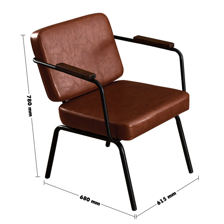 Industrial pu leather dining chair pullman size charts.