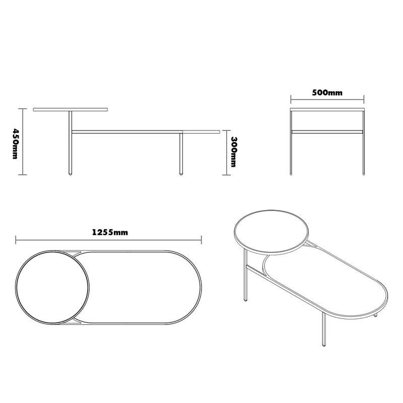 Industrial steel coffee table bds size charts.