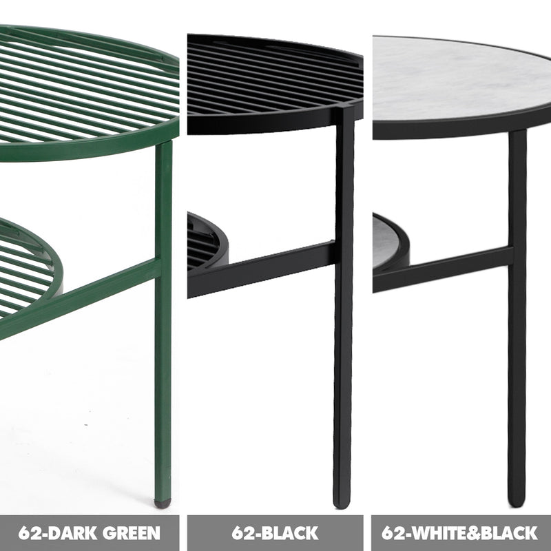Industrial steel coffee table bds material variants.