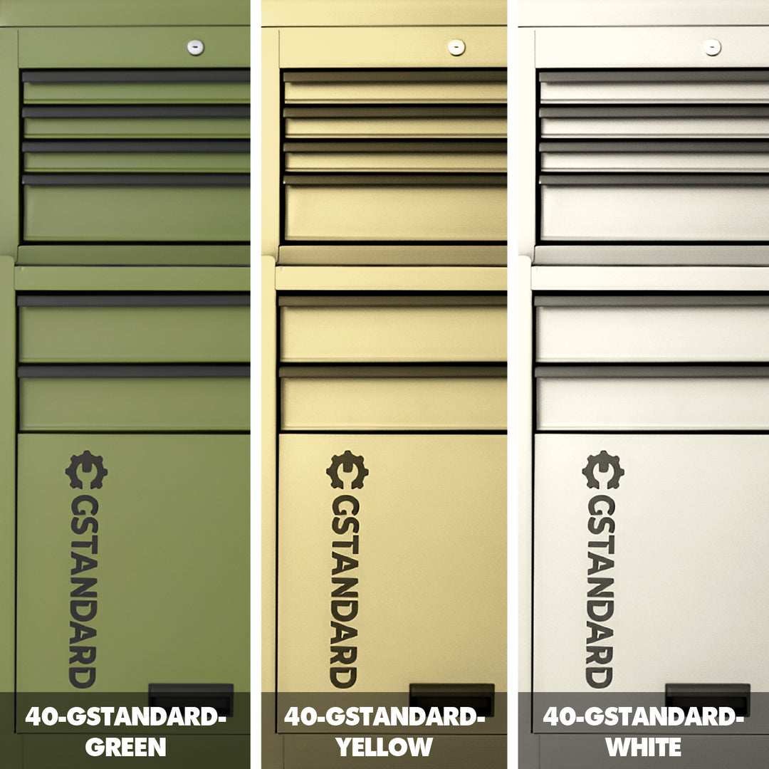 Industrial steel tools cabinet gstandard material variants.