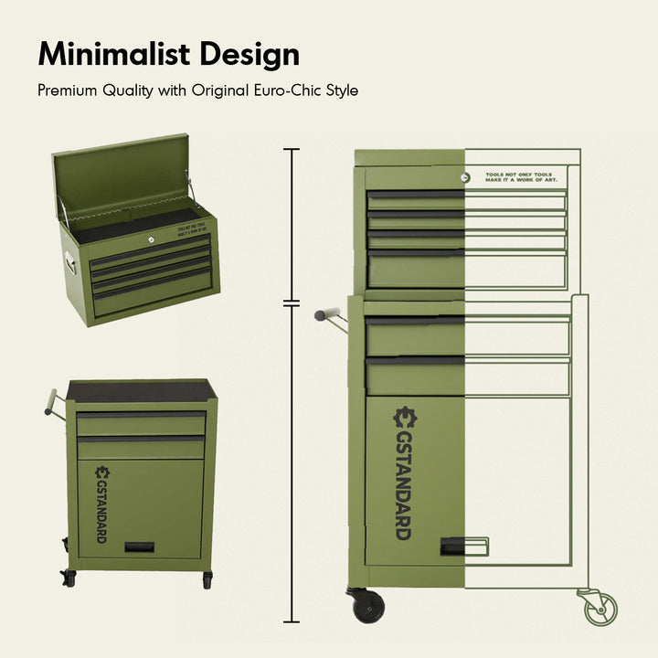 Industrial steel tools cabinet gstandard with context.