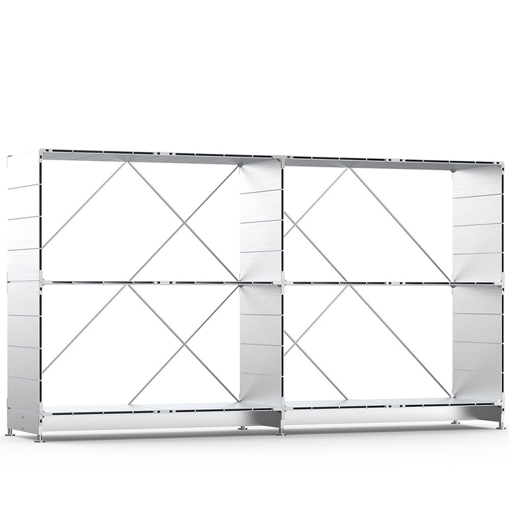 Industrial aluminium shelf cube primary product view.