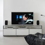 Industrial aluminium tv console cube primary product view.