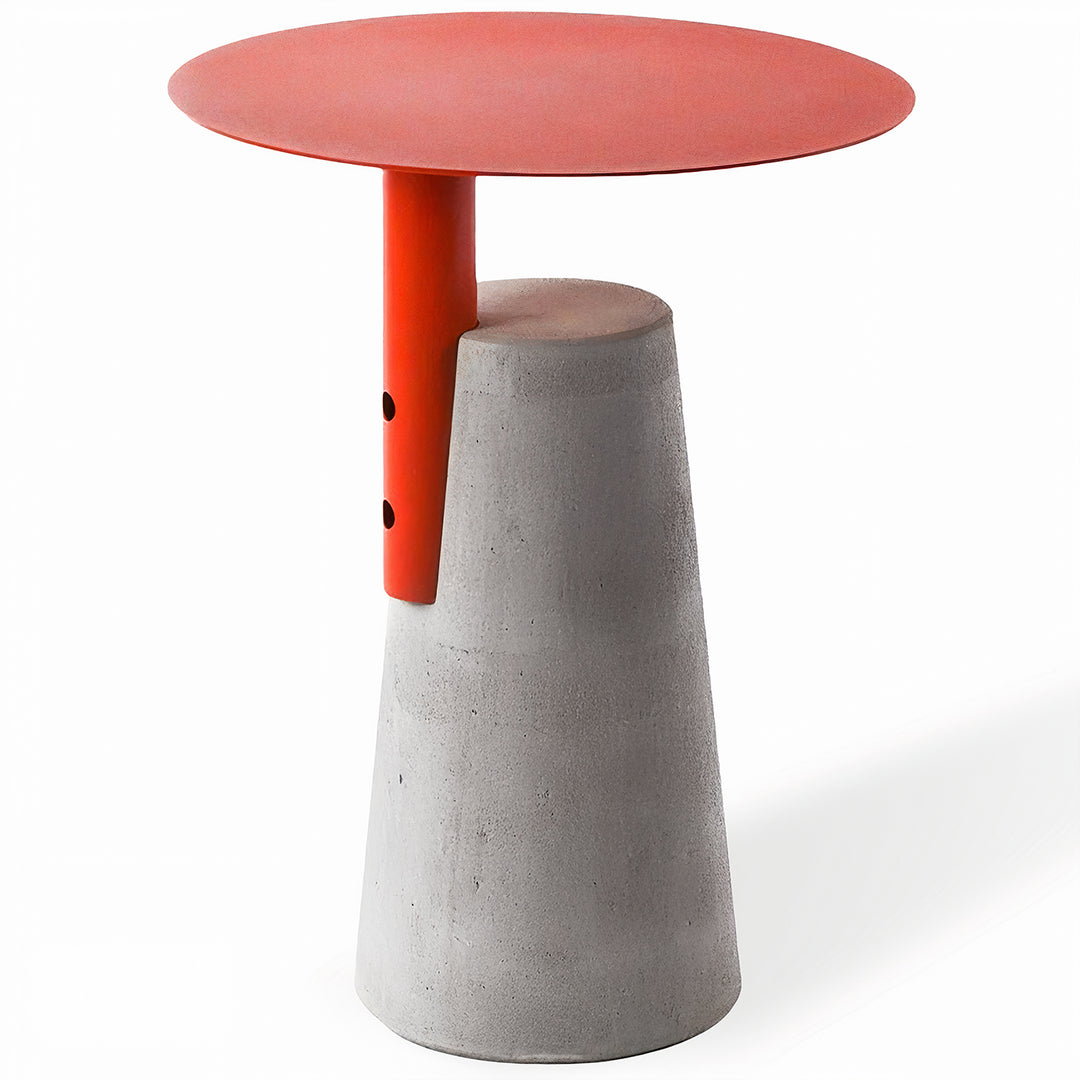 Industrial Concrete Metal Side Table ZENKO