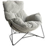 Industrial Mixed Weave Fabric 1 Seater Sofa Chair POMP
