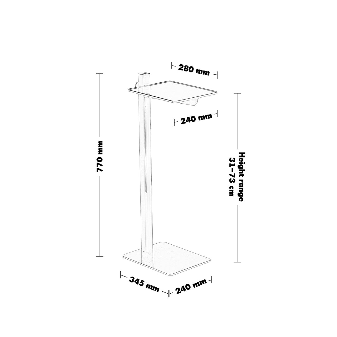 Industrial Steel Side Table STRING