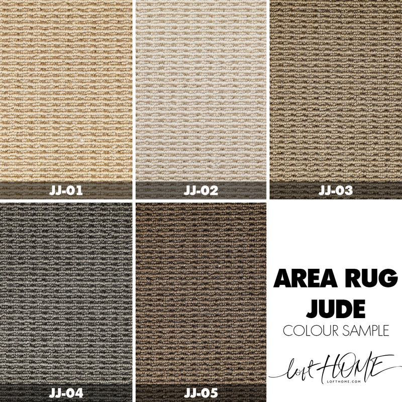 Modern Wool Area Rug JUDE Color Swatches