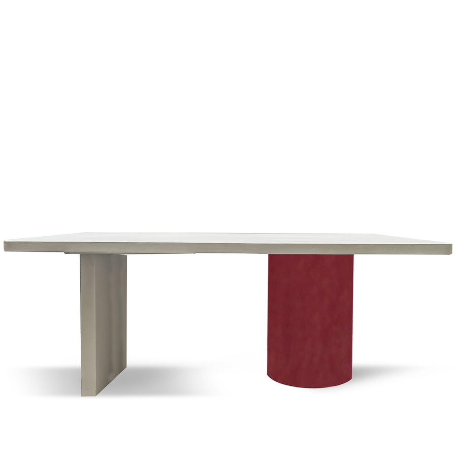 Japandi microcement dining table lavo in details.