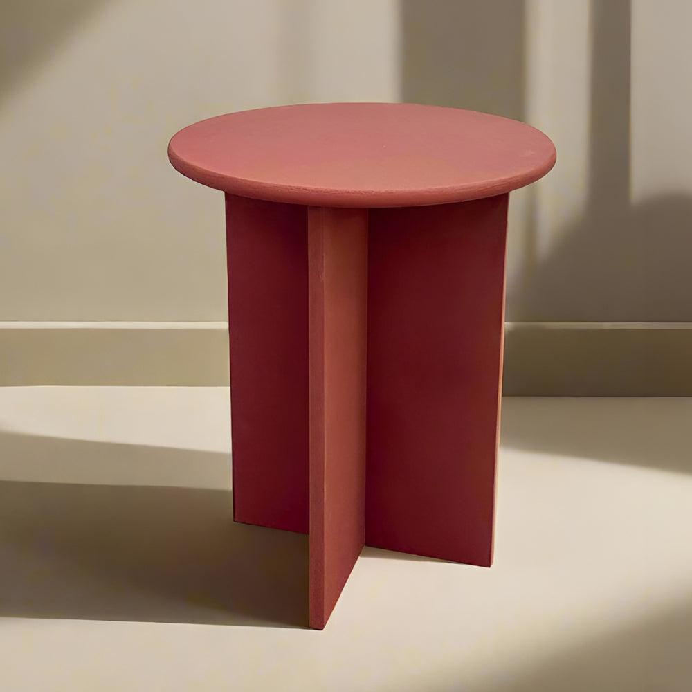 Japandi microcement side table arto primary product view.