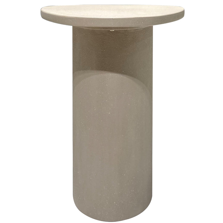 Japandi microcement side table kano in details.