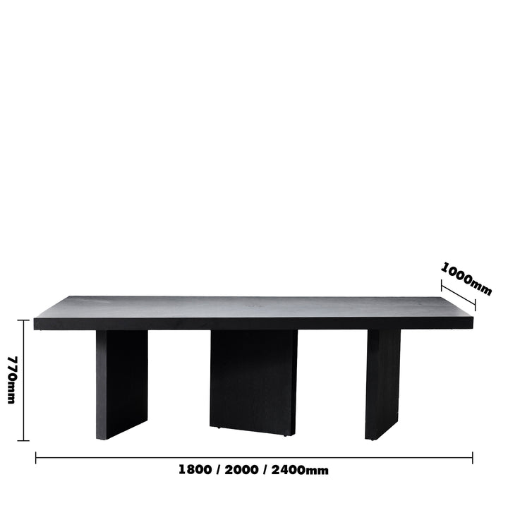 Japandi Wood Dining Table CARR