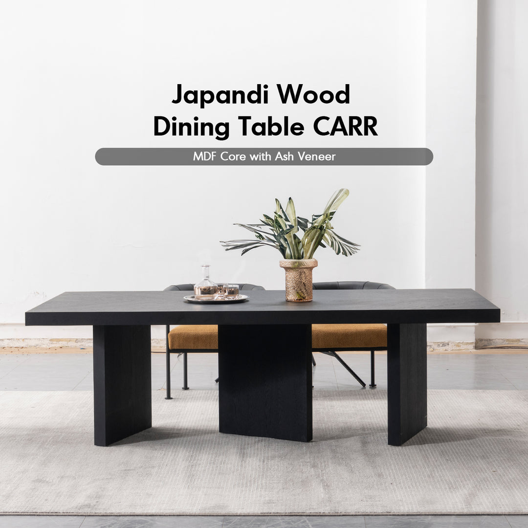 Japandi Wood Dining Table CARR