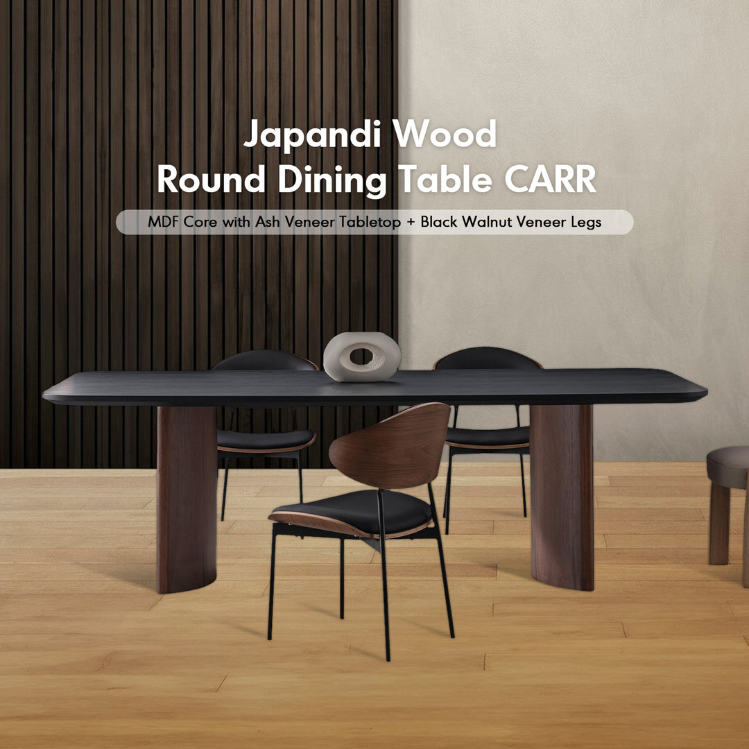 Japandi Wood Dining Table KOSZALIN