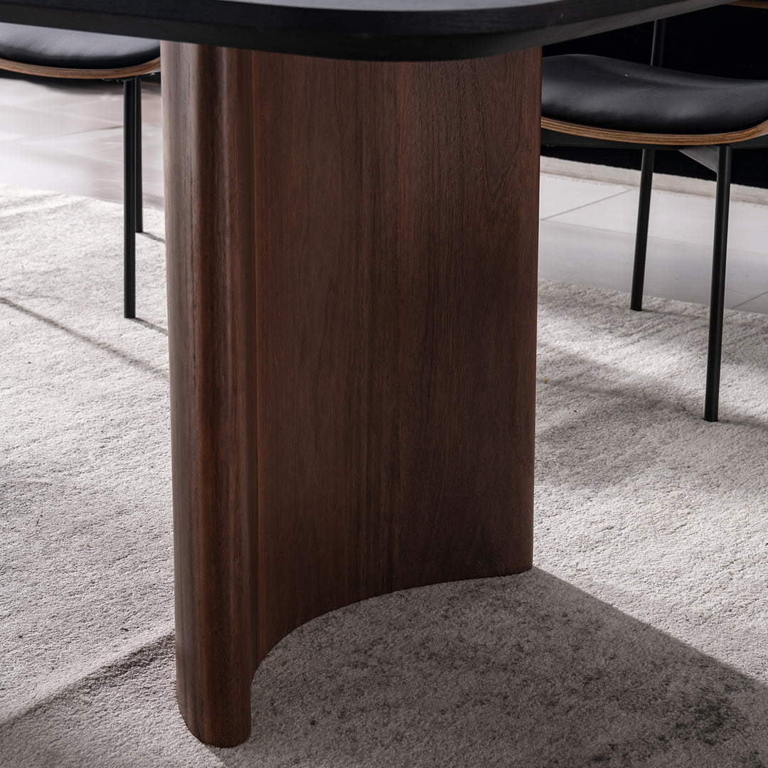 Japandi Wood Dining Table KOSZALIN