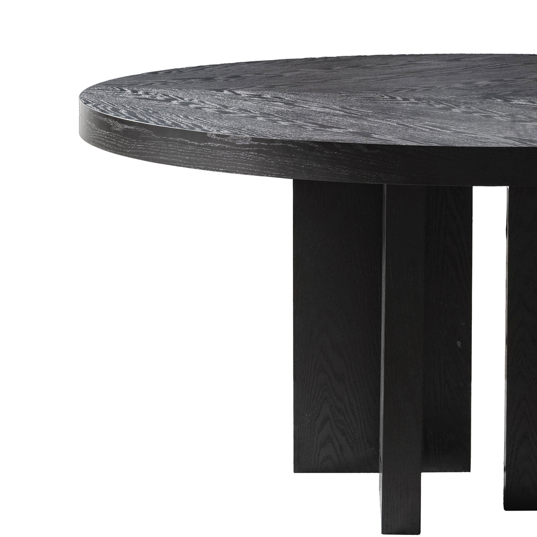 Japandi Wood Round Dining Table CARR