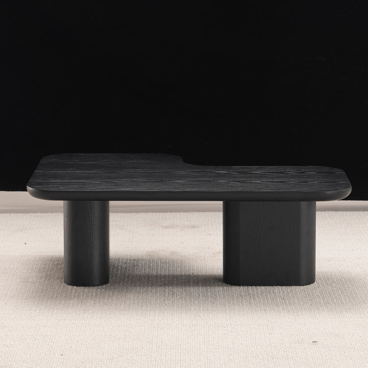 Japandi ash wood coffee table noiru color swatches.