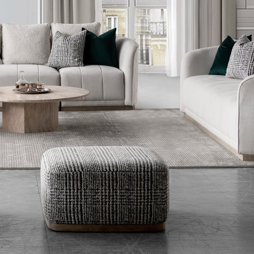 Japandi Mixed Weave Fabric Ottoman PANNA Good to Know Preview-1