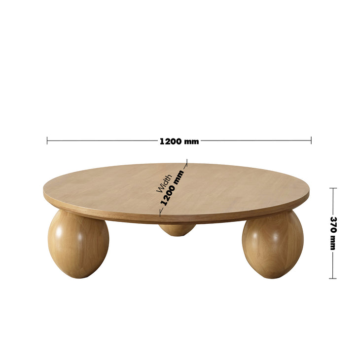 Japandi rubber wood coffee table tumbo size charts.