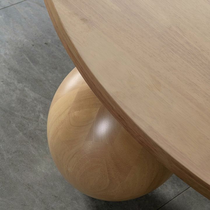 Japandi rubber wood coffee table tumbo color swatches.