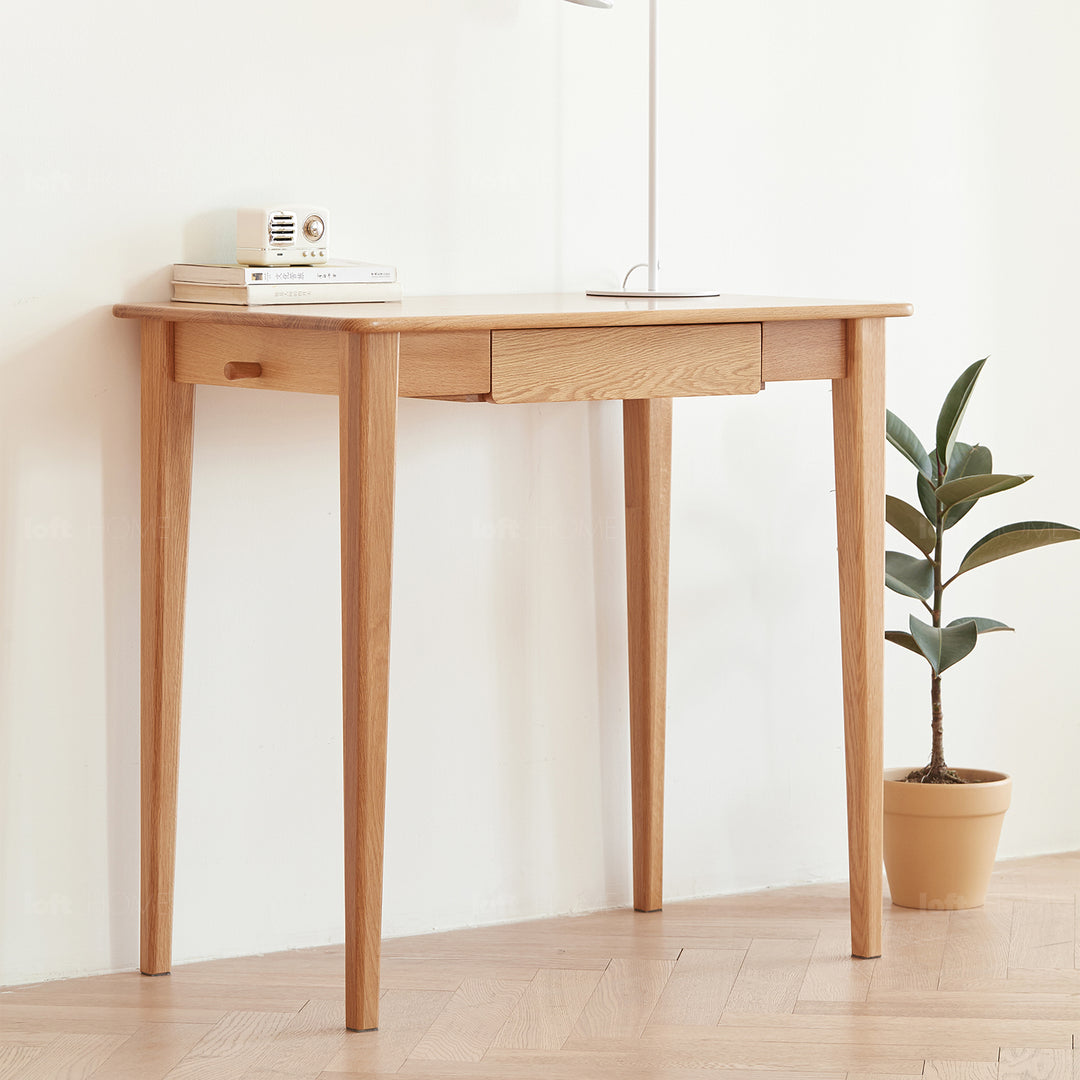 Japandi Wood Study Desk BELLE Layered