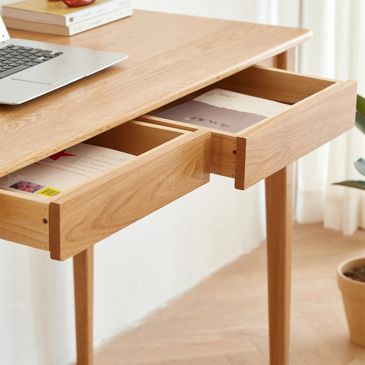 Japandi Wood Study Desk BELLE Detail 11