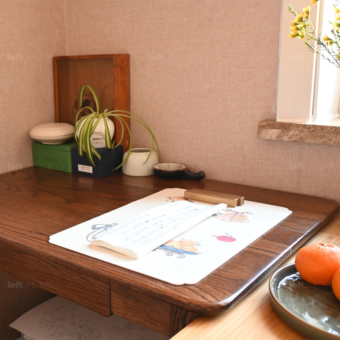 Japandi Wood Study Desk BELLE Detail 13