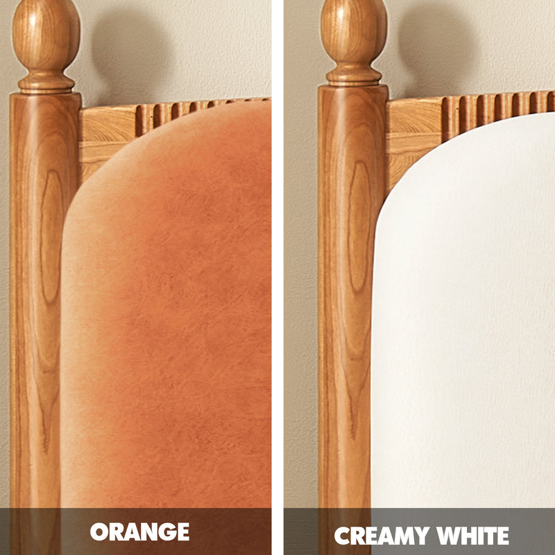 Scandinavian Wood Bed Frame CHERRY RADIANT Color Swatches