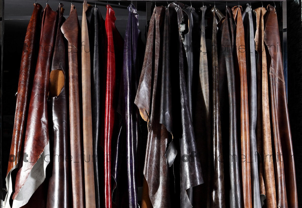 Vintage Genuine Leather Bench TREASURE Color Swatches_3