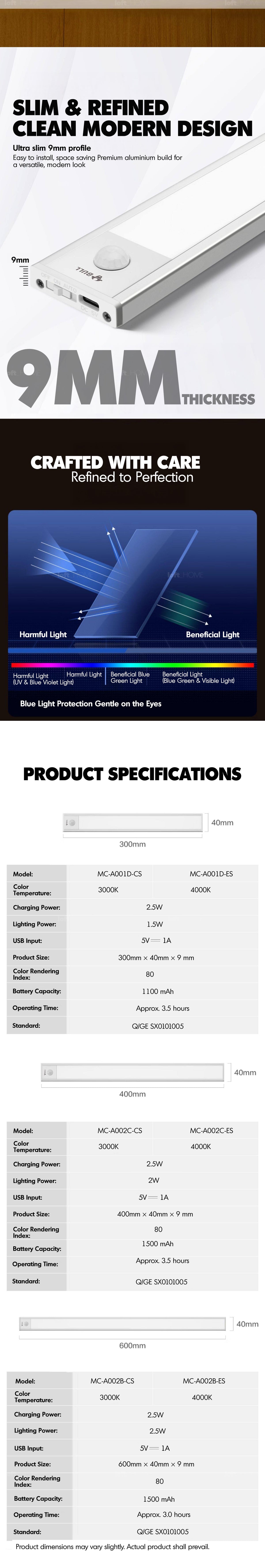 Aluminium Wireless Sensor LED Light Bar Good to Know - 9