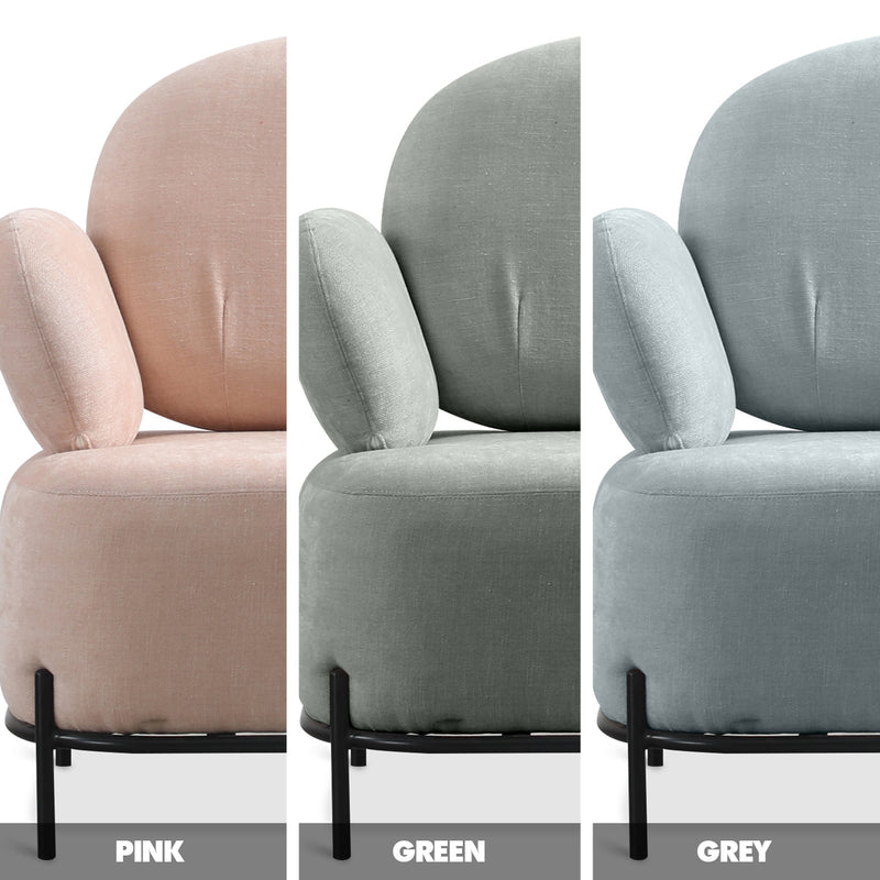 Modern Fabric 2 Seater Sofa LUCIA Color Swatches
