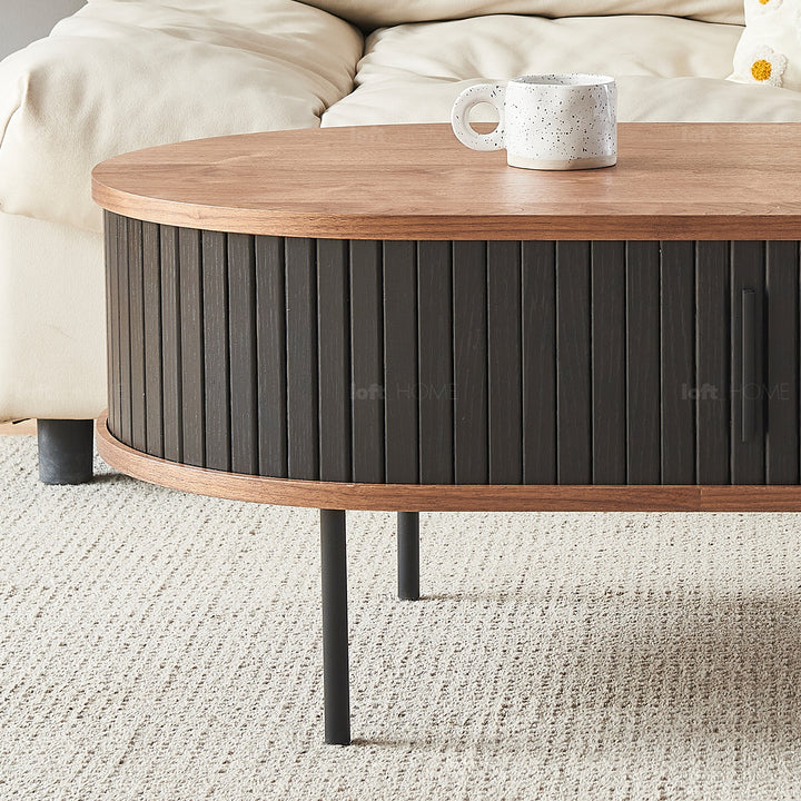 Modern Wood Coffee Table HARPER Panoramic