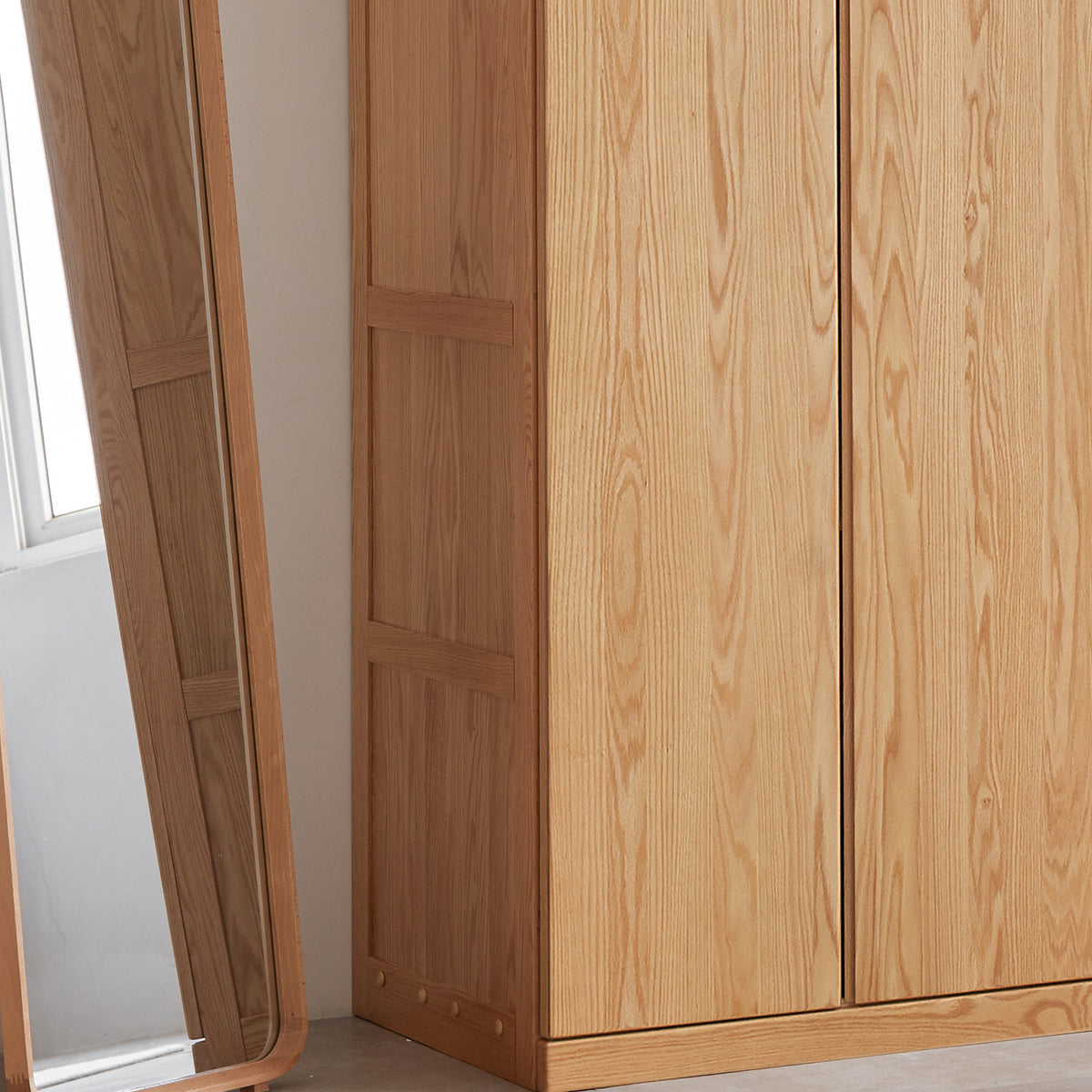 Scandinavian Wood Wardrobe BELLE Material Details Chart
