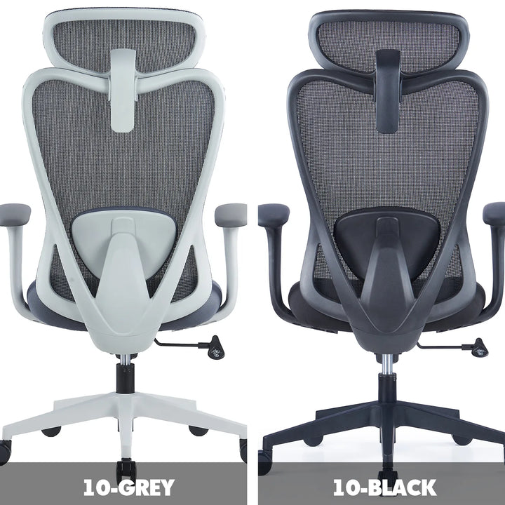 Modern mesh ergonomic office chair artique in real life style.