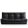 Bauhaus Microfiber Leather 3 Seater Sofa Bed LIE FLAT