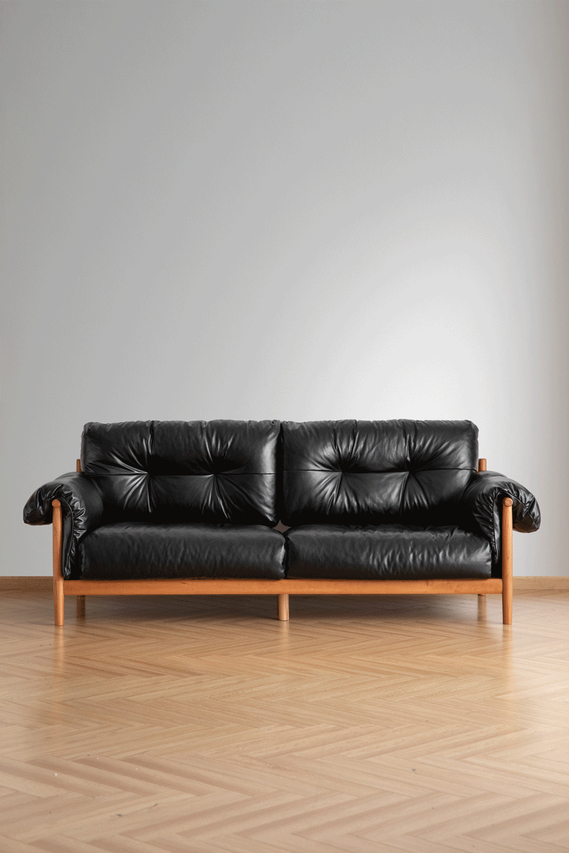 Scandinavian chenille velvet fabric cherry wood 3 seater sofa open backed color swatches.