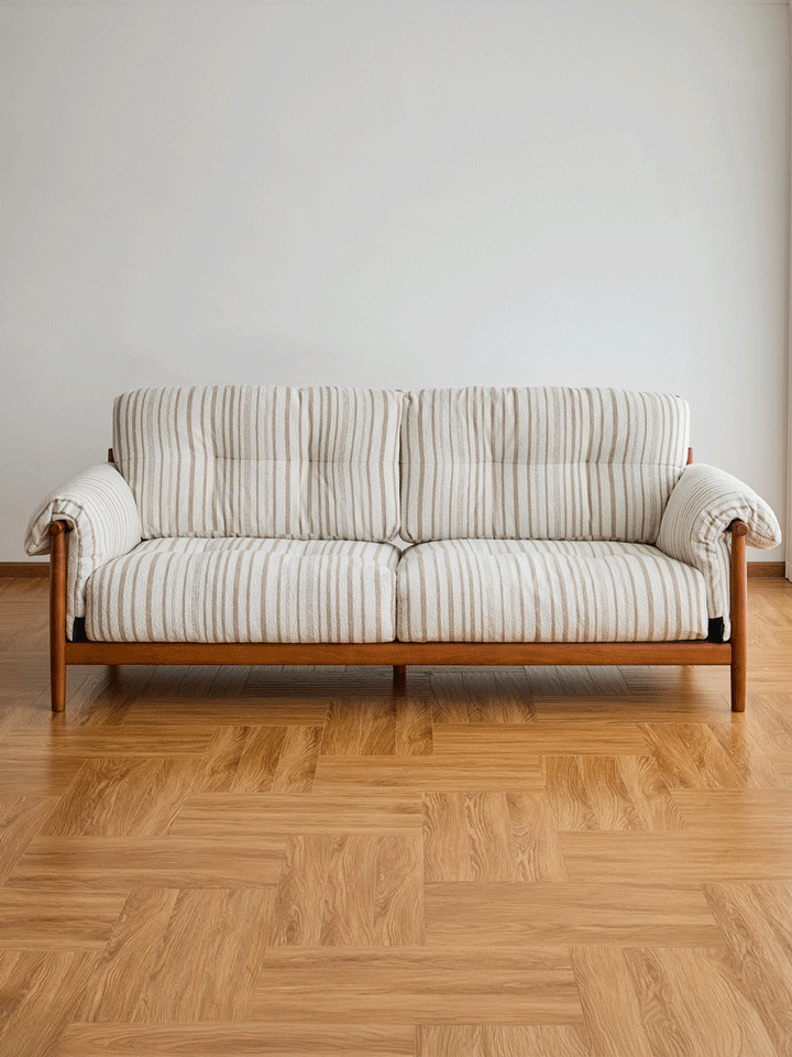 Scandinavian chenille velvet fabric boxwood 3 seater sofa open backed color swatches.