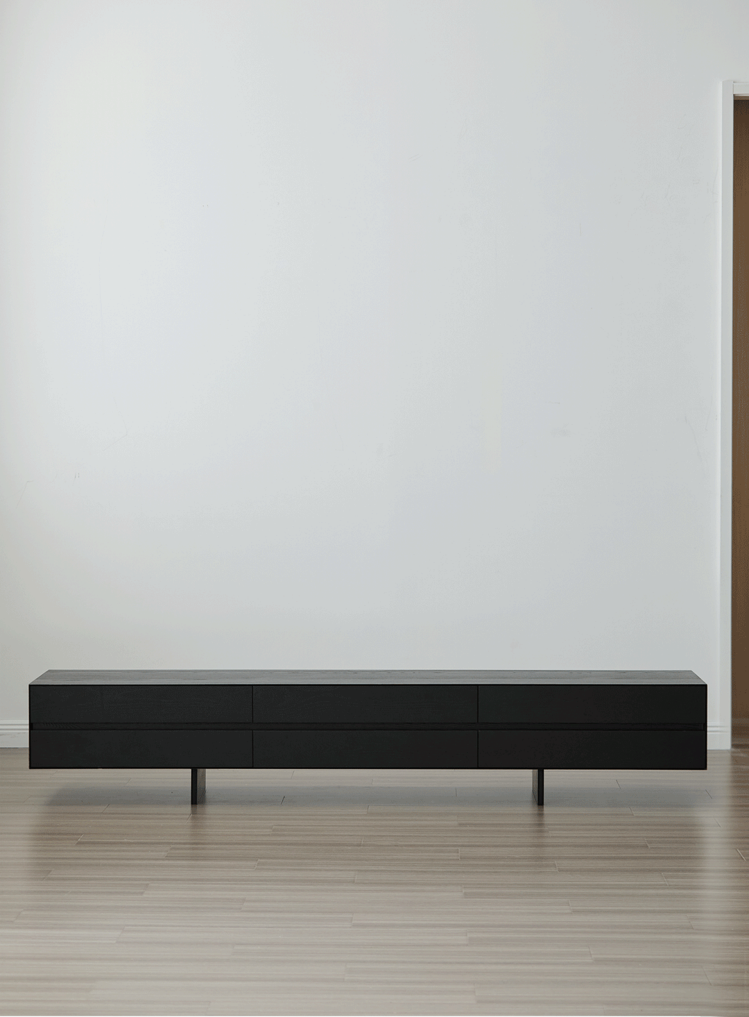 Minimalist Ash Wood TV Console SHADOW
