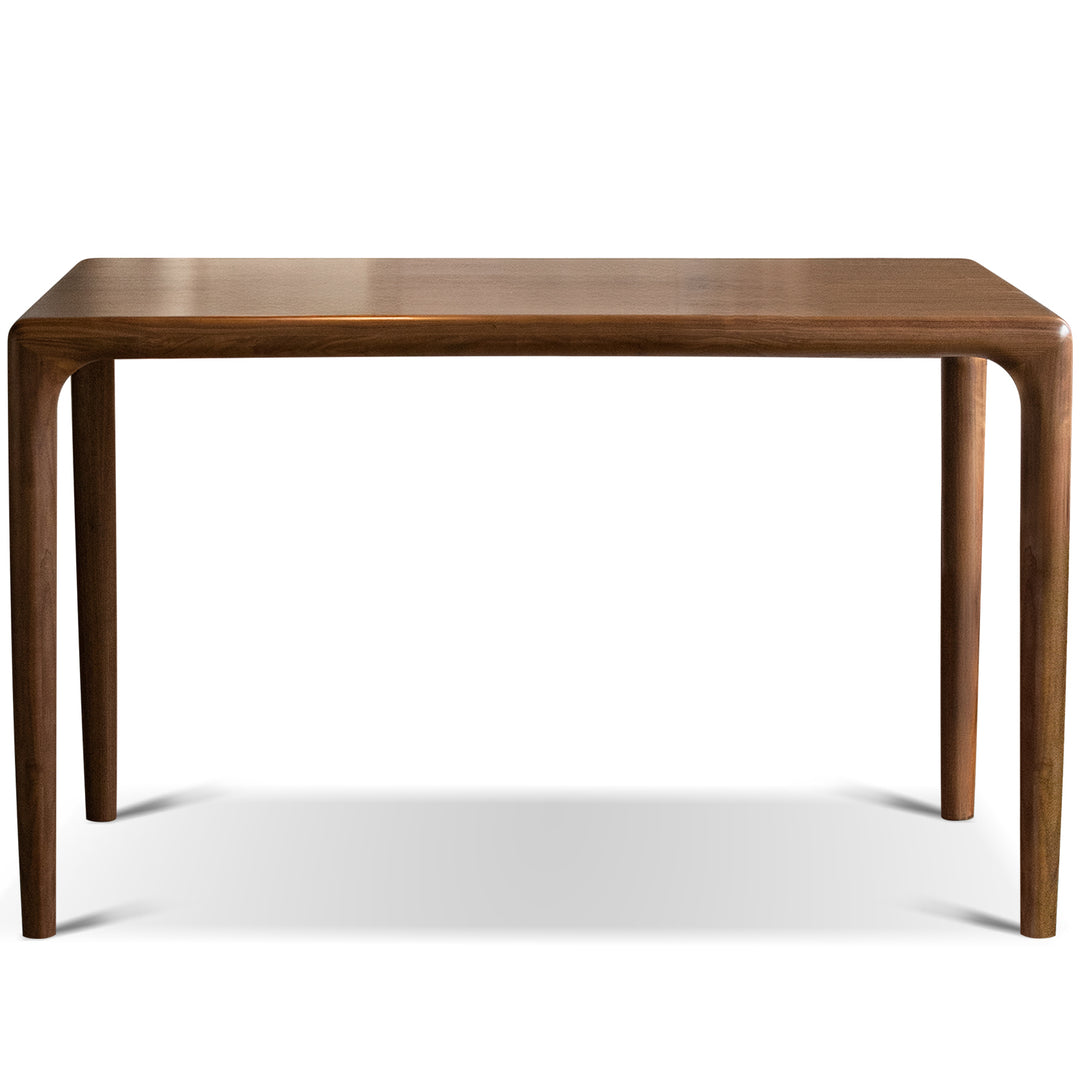 Mininalist walnut wood dining table conti conceptual design.