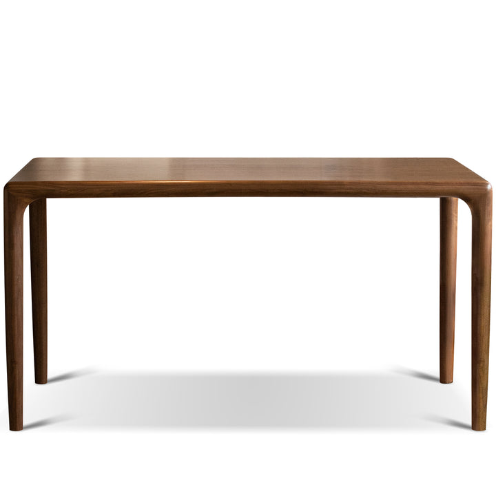Mininalist walnut wood dining table conti situational feels.