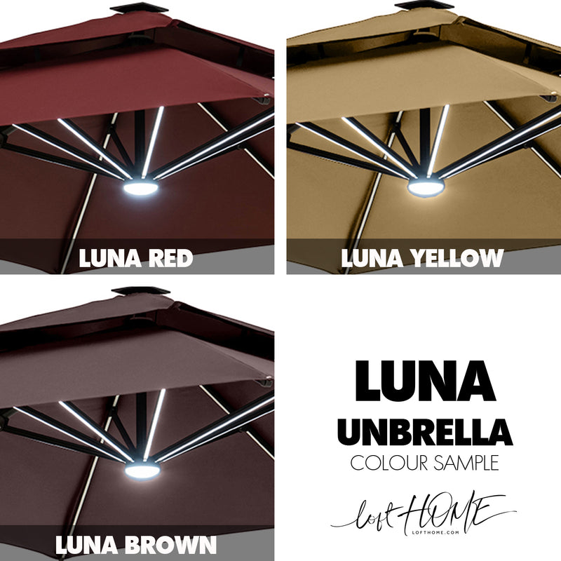 Modern Outdoor Umbrella LUNA Color Swatches