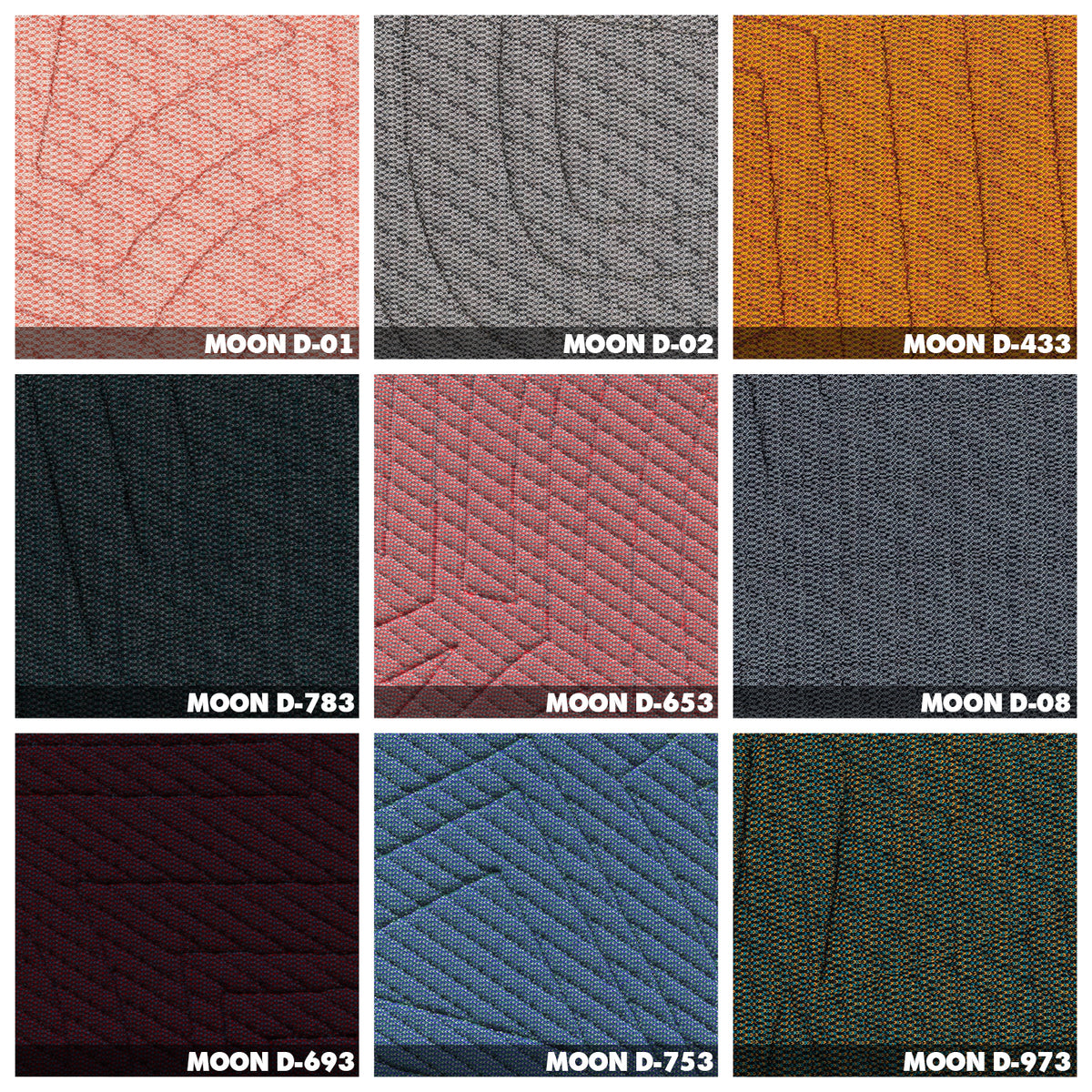 Bauhaus Fabric Ottoman CONCH APPA Color Swatches