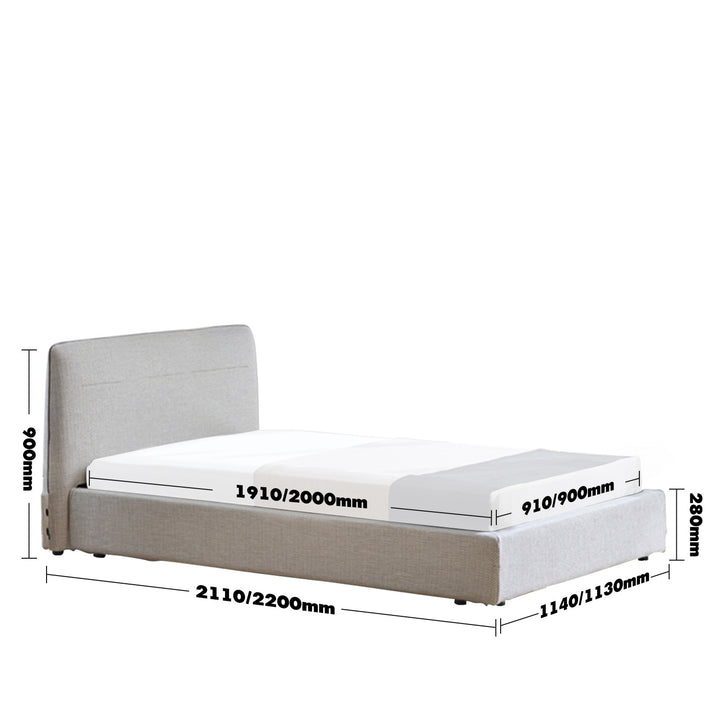 Minimalist Fabric Bed MUUO