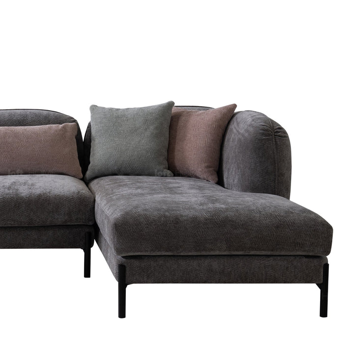 Minimalist fabric l shape sectional sofa stylish 3.5+l color swatches.
