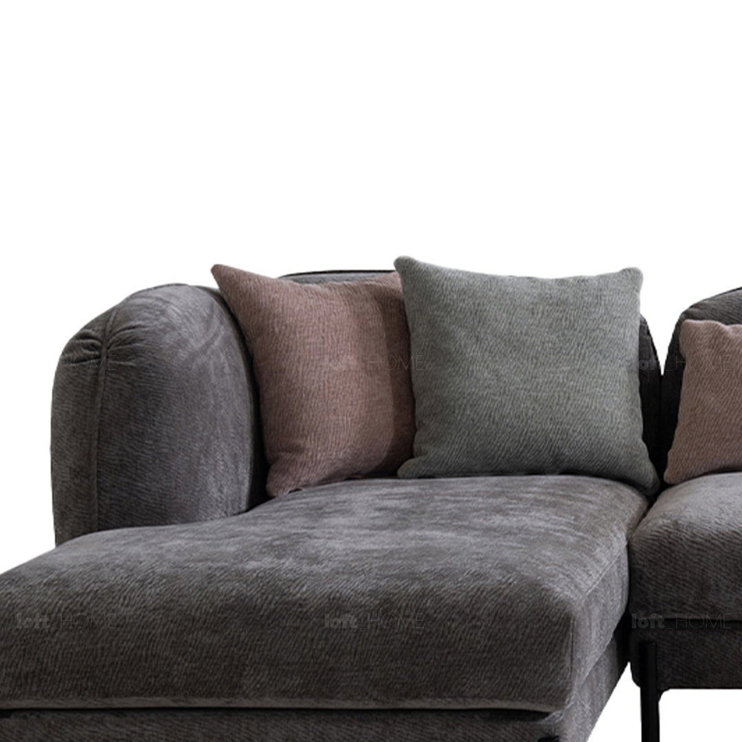 Minimalist fabric l shape sectional sofa stylish 3.5+l material variants.